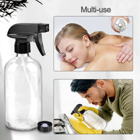 Worldgsb 16 oz glass spray bottle with mist spray setting