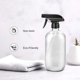 Worldgsb 16 oz glass spray bottle with stream spray setting