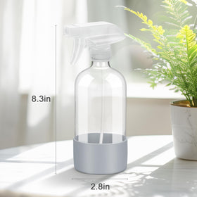 Worldgsb 16 oz glass spray bottle with wide-mouth opening for easy refilling