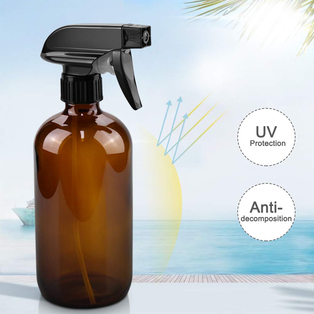 Worldgsb 16oz glass spray bottle in a cleaning setup