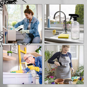 Worldgsb glass spray bottles combo pack with labels