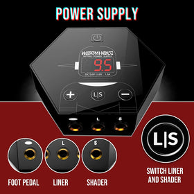 Wormhole power supply with foot pedal
