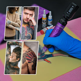 Wormhole Tattoo Gun setup for shading work