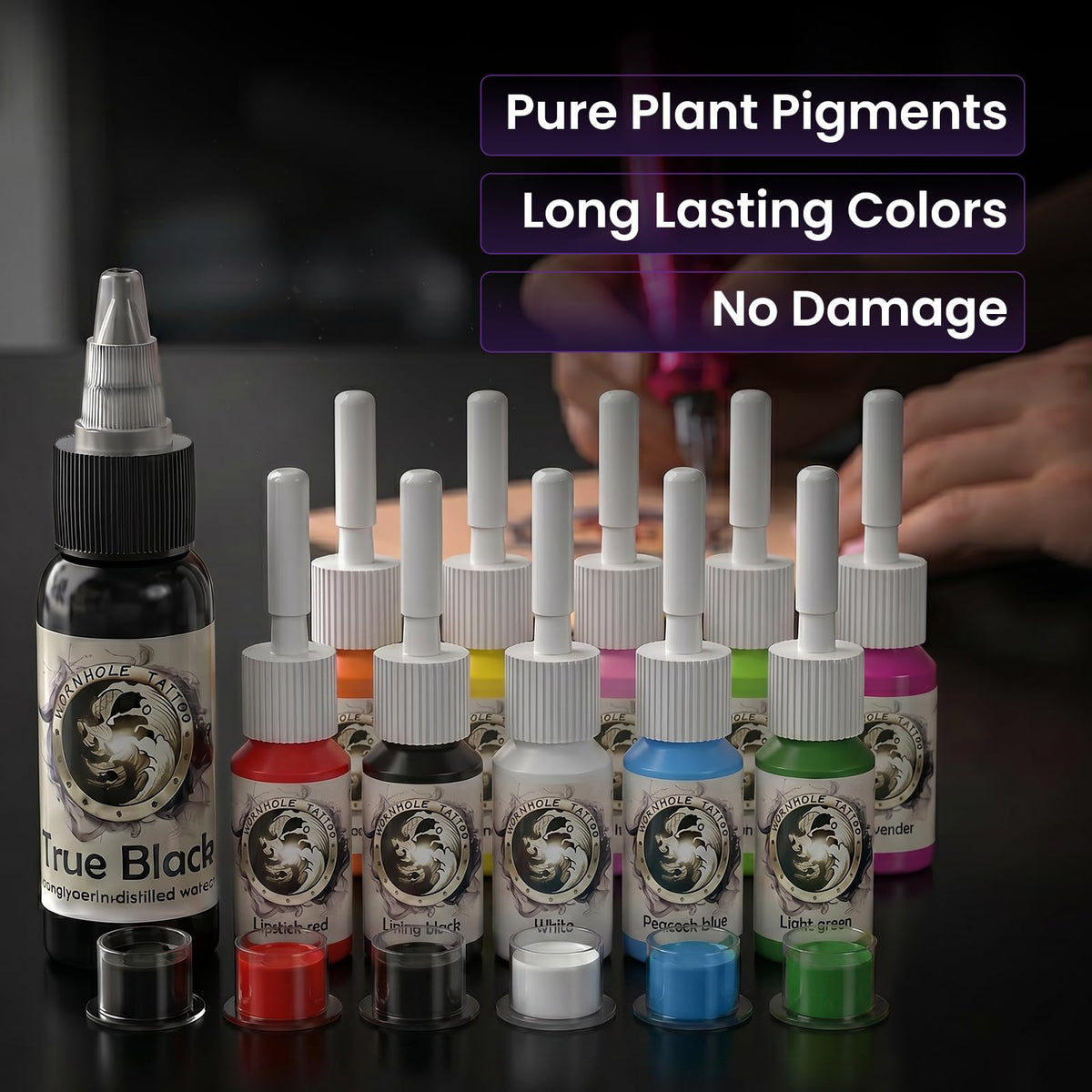 Wormhole Tattoo Kit packaging and contents overview