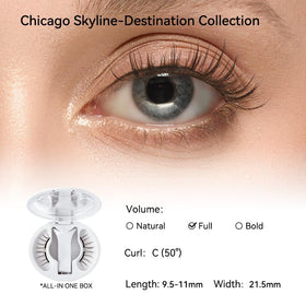 WOSADO Magnetic Eyelashes Chicago Skyline side view