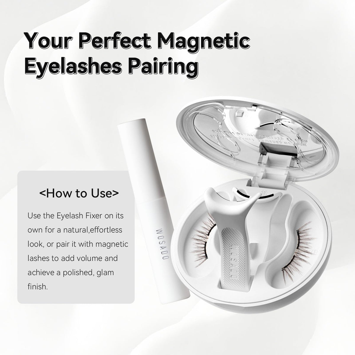 WOSADO Magnetic Eyelashes Fixer 2g Luxe packaging