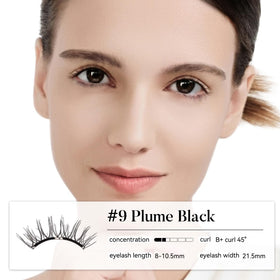 WOSADO magnetic eyelashes in natural makeup setting