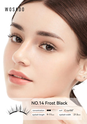 WOSADO Magnetic Eyelashes on model's eyes
