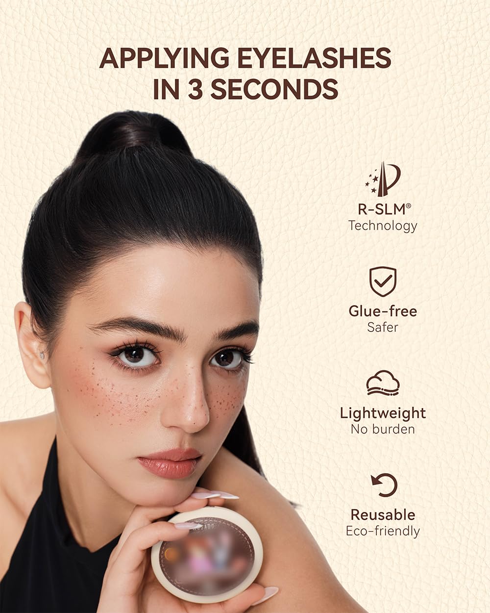 WOSADO magnetic eyelashes with user guide