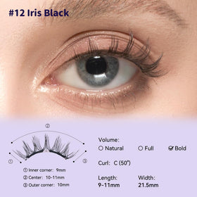 WOSADO Soft Magnetic Eyelashes Kit No.12 with user guide