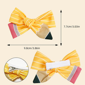 WOVOWOVO Back to School Pencil Hair Clips back view