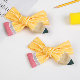 WOVOWOVO Pencil Hair Clips styled in a ponytail