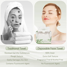 WOWOTEX face towel in use during a skincare routine