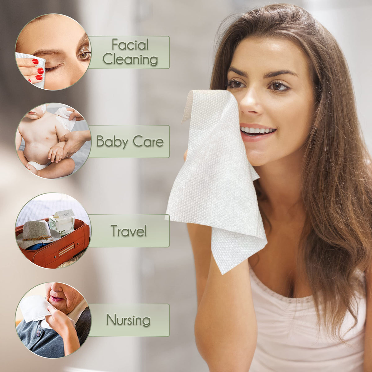 WOWOTEX face towel suitable for outdoor use