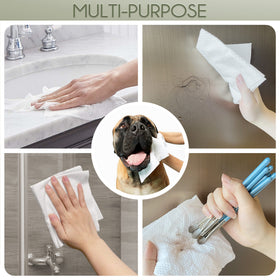 WOWOTEX face towels displayed with a nature background