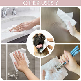 WOWOTEX face towels in a household cleaning scenario