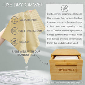 WOWOTEX face towels in use for makeup removal