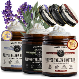 Wrath & Remedy Organic Beef Tallow Whipped Honey Balm front view