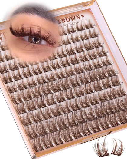 wtvane Brown Lash Clusters front view packaging
