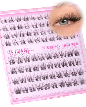 wtvane Wispy Lash Clusters 8-10mm front view