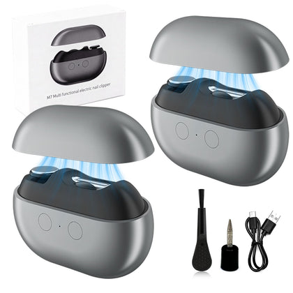Wudmew Electric Nail Clippers front view with LED light