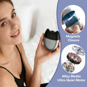 Wudmew Electric Nail Clippers showing built-in LED light