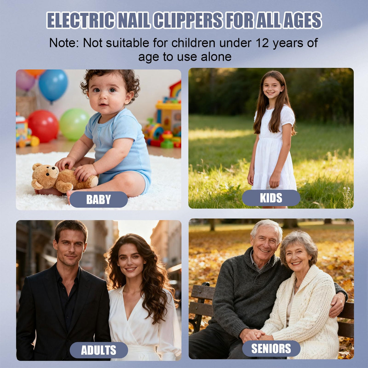 Wudmew Electric Nail Clippers with automatic trimming feature