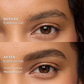 WUNDERBROW Eyebrow Gel Black/Brown angled brush and spoolie