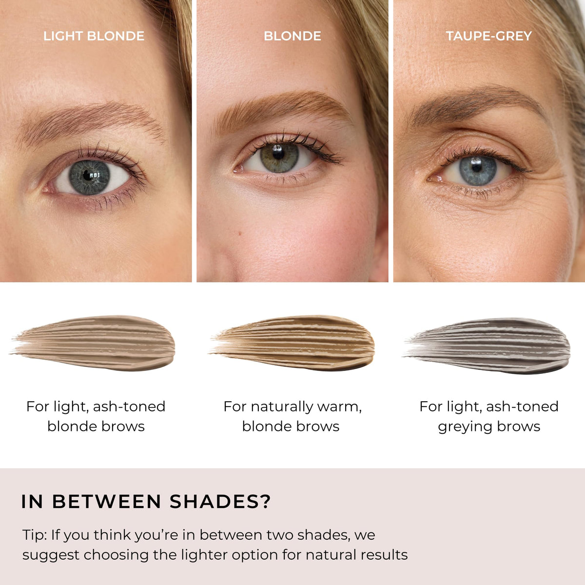 WUNDERBROW Eyebrow Gel Blonde application on brows
