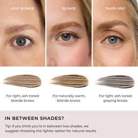 WUNDERBROW Eyebrow Gel Blonde application on brows