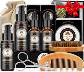 XIKEZAN Beard Kit complete set with beard wash, oil, and tools