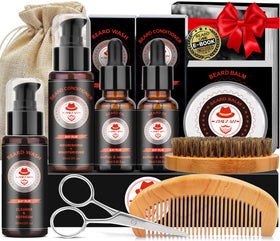 XIKEZAN Beard Kit contents including beard wash and oil