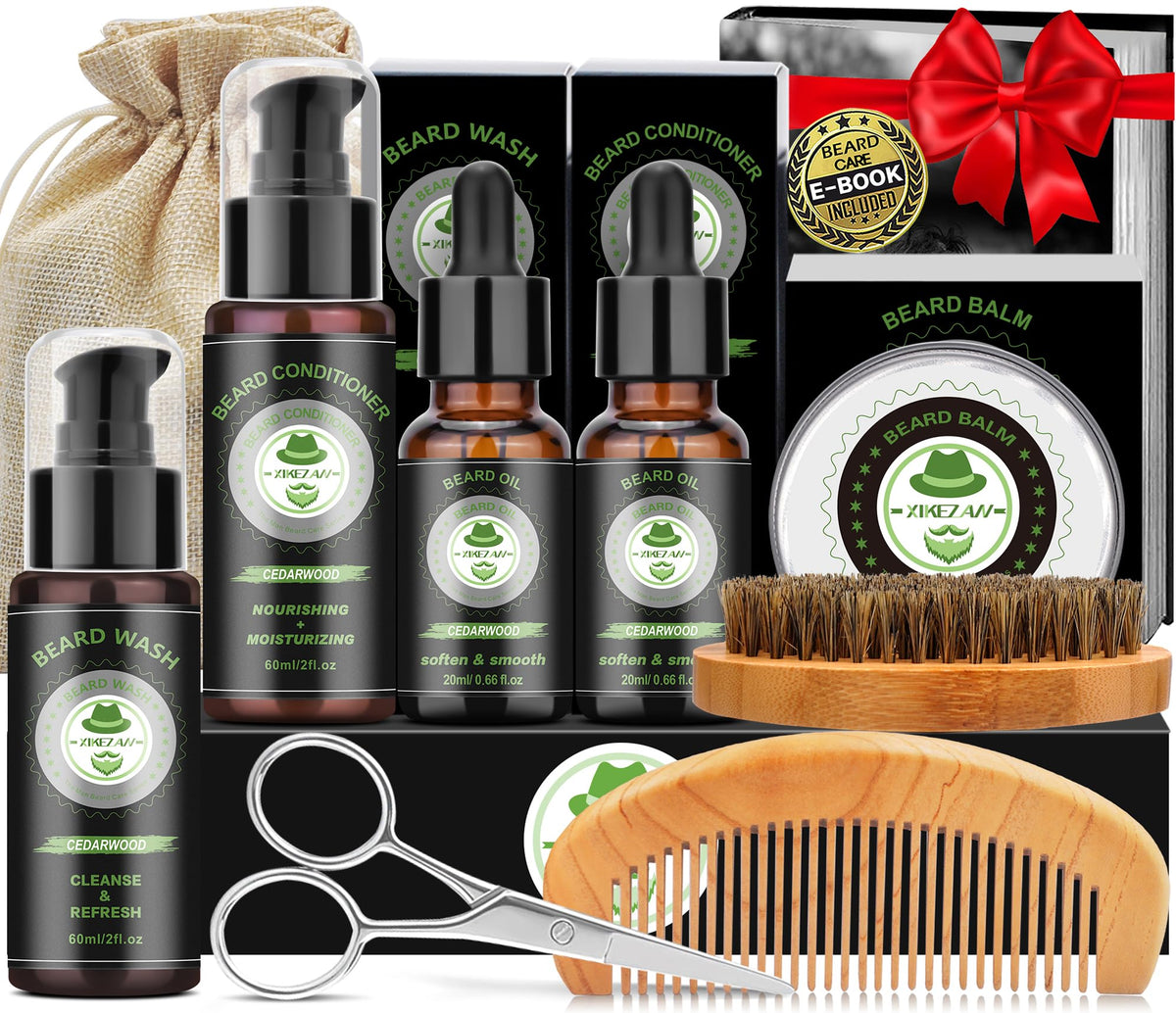 XIKEZAN Beard Kit luxury gift box with grooming tools