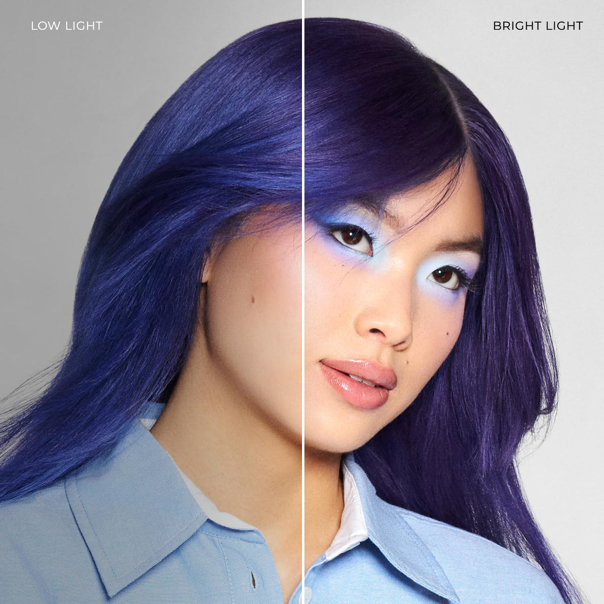 XMONDO Color Blue + Purple Shade Shift Mask application instructions