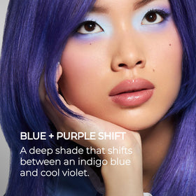 XMONDO Color Blue + Purple Shade Shift Mask on hair