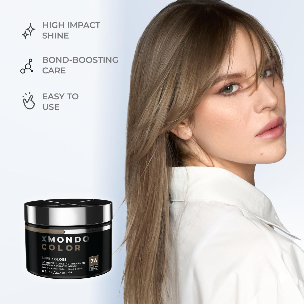 XMONDO Color Depositing Mask Dark Ash Blonde texture close-up