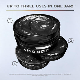XMONDO Color Depositing Mask Soft Black after application