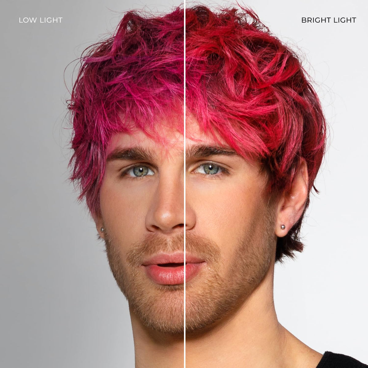 XMONDO Color Pink + Red Shade Shift Mask packaging side view