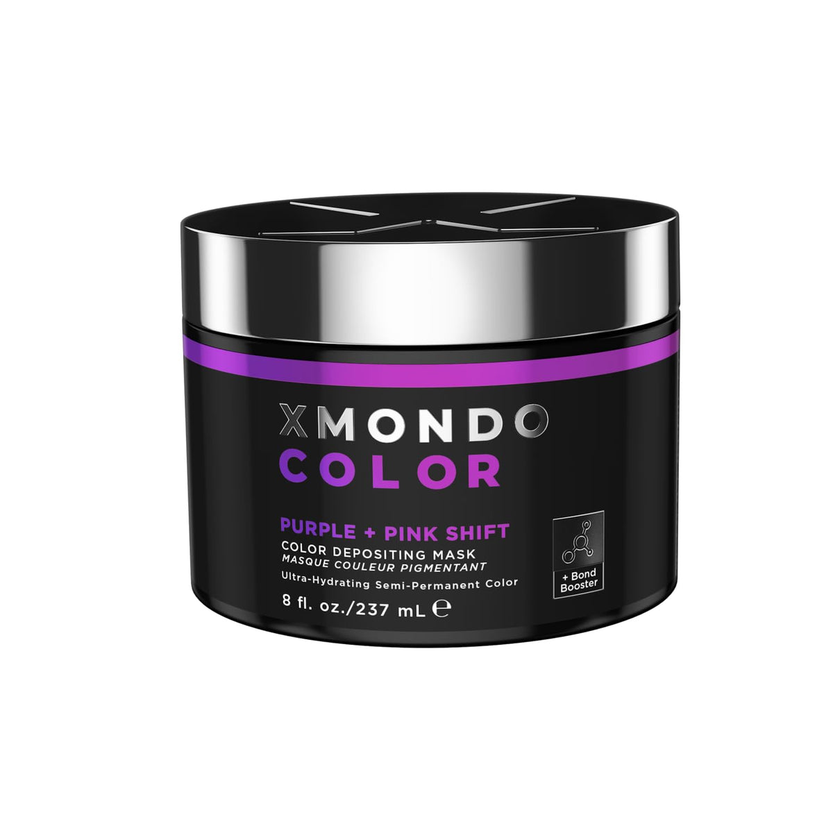 XMONDO Color Purple + Pink Shade Shift Mask front view