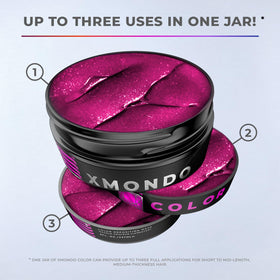 XMONDO Color Rhodolite Depositing Mask on clean, dry hair before rinsing