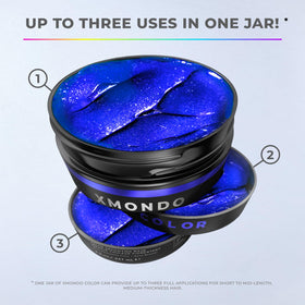 XMONDO Color Super Blue Depositing Mask application on hair