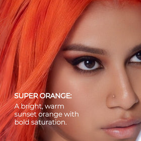 XMONDO Color Super Orange Depositing Mask with gloves and comb