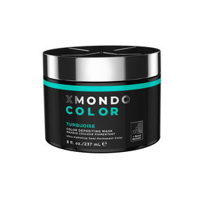 XMONDO Color Turquoise Depositing Mask front view, teal packaging