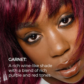XMONDO Garnet Mask application on hair with gloves