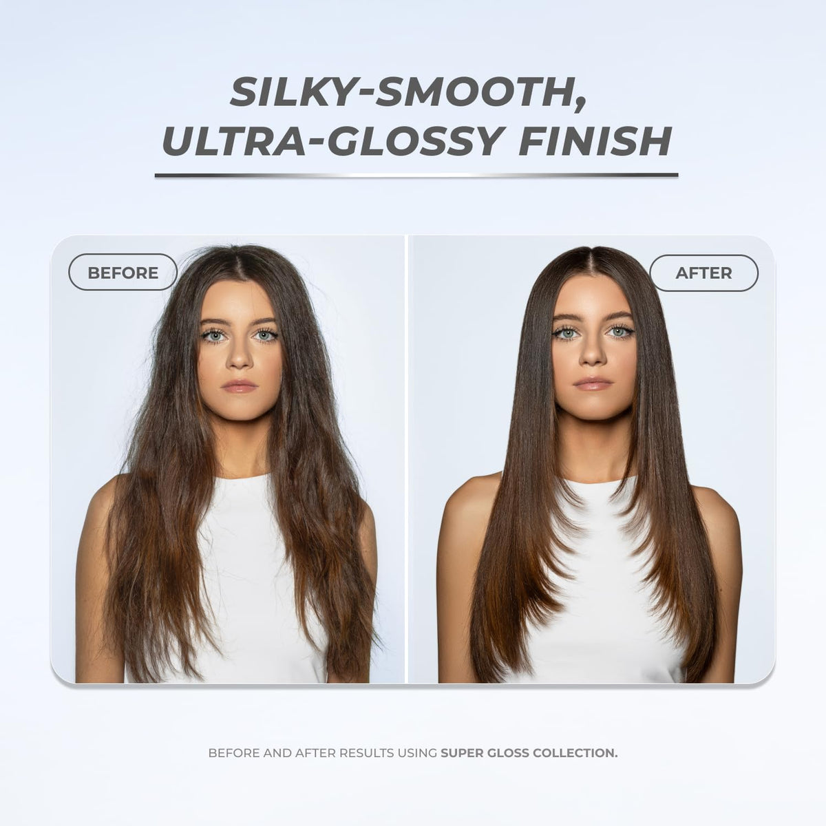 XMONDO Super Gloss Intensive Glossing application on hair