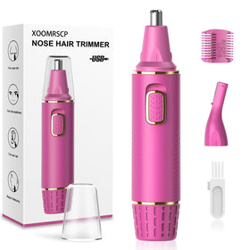 XOOMRSCP Nose Hair Trimmer front view in rose colour