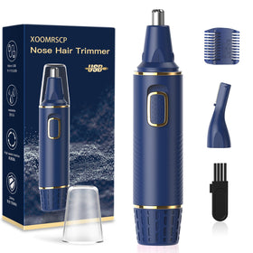 XOOMRSCP Nose Hair Trimmer front view with blue finish