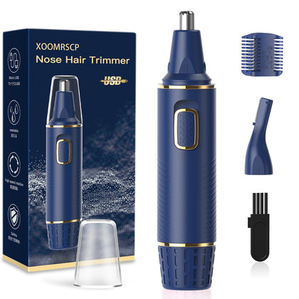 XOOMRSCP Nose Hair Trimmer front view with blue finish