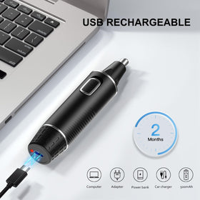 XOOMRSCP Nose Hair Trimmer in use for ear hair removal