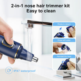 XOOMRSCP Nose Hair Trimmer in use trimming nose hair